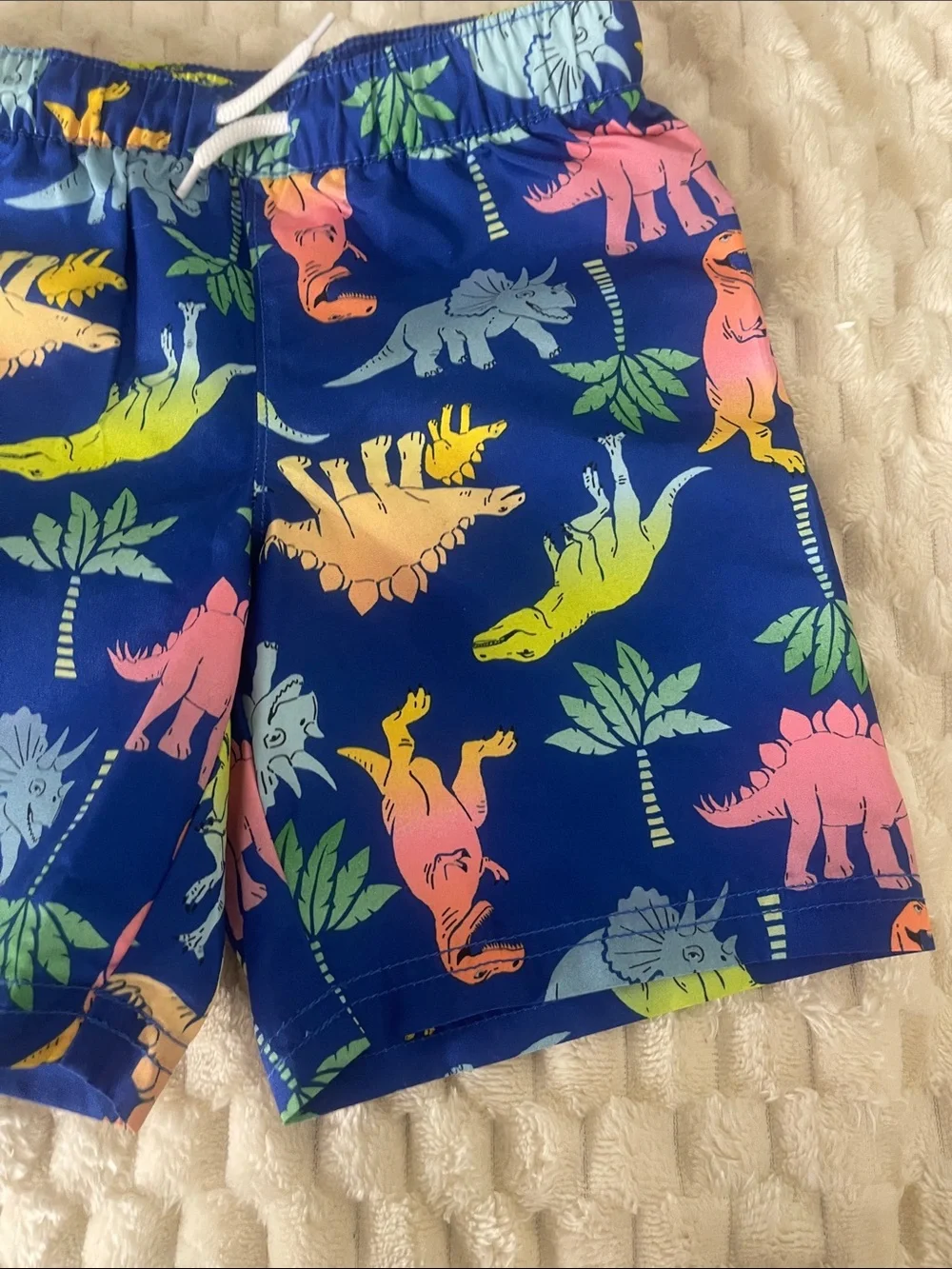 Old Navy Blue Dinosaur Print Swim Shorts